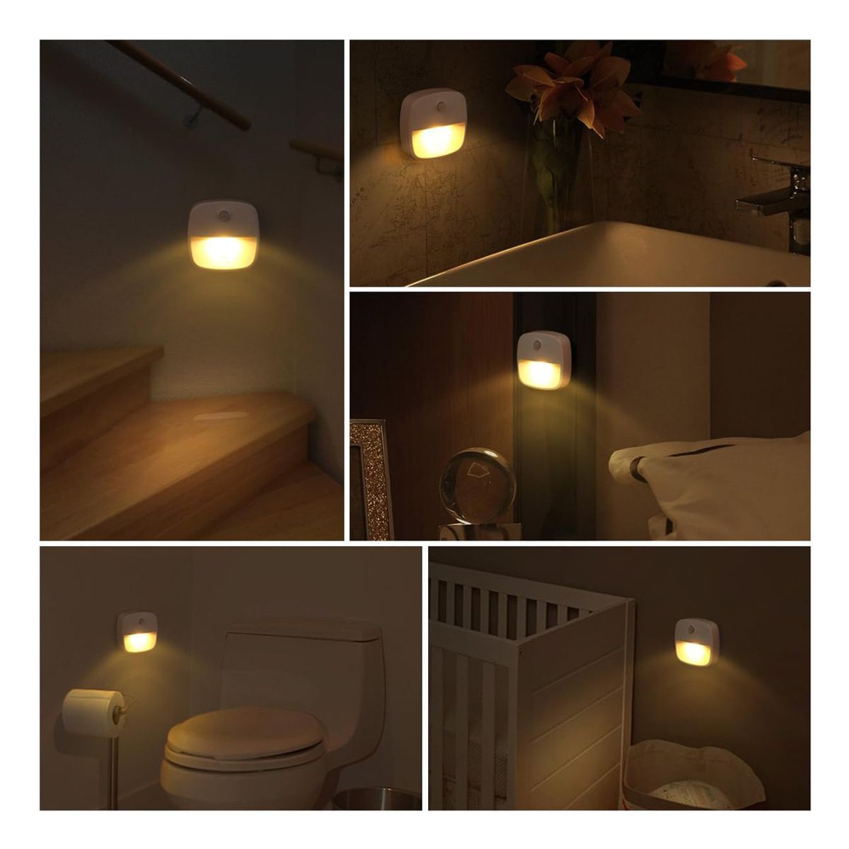 GENERICO - Cálida Luz Nocturna Con Sensor De Movimiento Para Escaleras