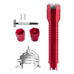 GENERICO - Llave Multifuncional De Reparación De Lavados Y Baños 8 En 1