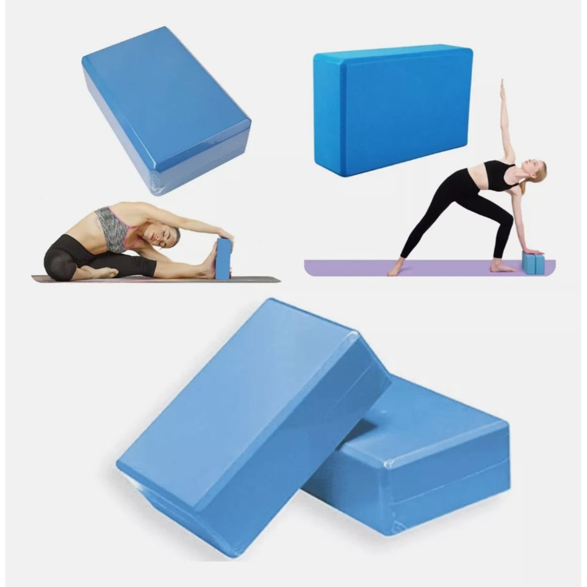 ATURE - Pack 2 De Ladrillo Yoga Cubo Goma Eva Bloque Pilate Fitness