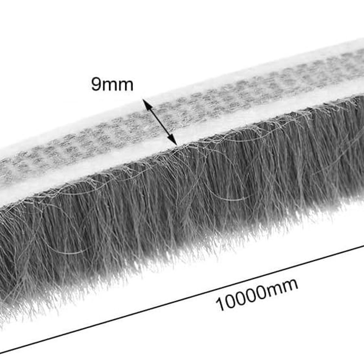 KUANGYE - 30m Tira De Sellado De Cepillo Cinta Polvera Puerta Ventana