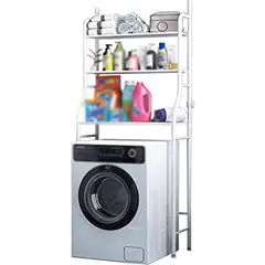 SUPERCENTER - Estante Organizador De Lavadora Baño Metalico Rack 3 Niveles