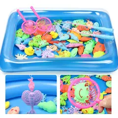 ATURE - Pesca Milagrosa Piscina Cuadrada Juego 51 Piezas Regalo Niño
