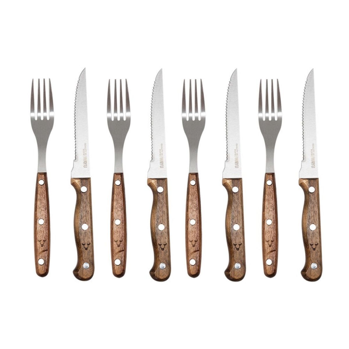 WAYU - SET CUCHILLOS Y TENEDORES PRM 8 PCS WAYU