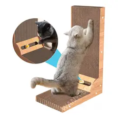 KUANGYE - Rascador De Gato En Forma De L Con Juguete De Gola 40x60x25