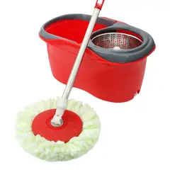 SUPERCENTER - Mopa Giratorio Trapeador Spin 360°balde Centrifuga Rojo