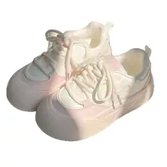 DANWEILE - Zapatillas transpirables de suela gruesa para mujer - Rosa