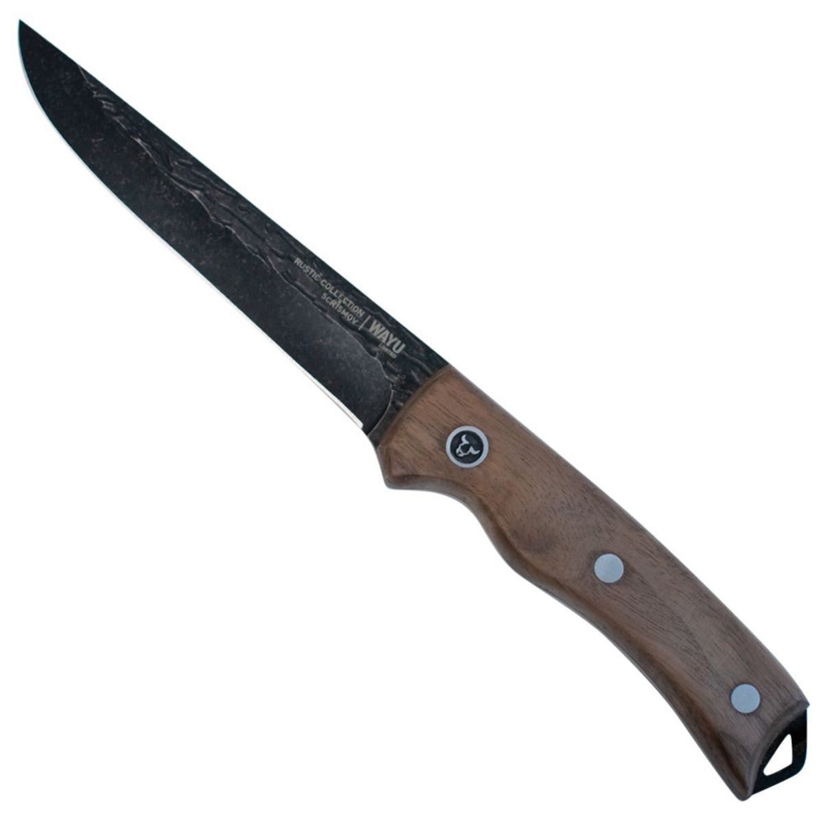 WAYU - CUCHILLO UTILIY CON FUNDA RUSTIC COLECCTION WAYU