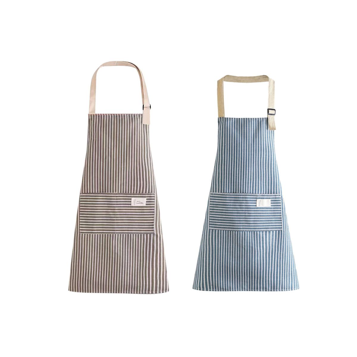ATURE - Pack De 2 Delantales De Algodón Y Lino Cocina Barbero Pintor