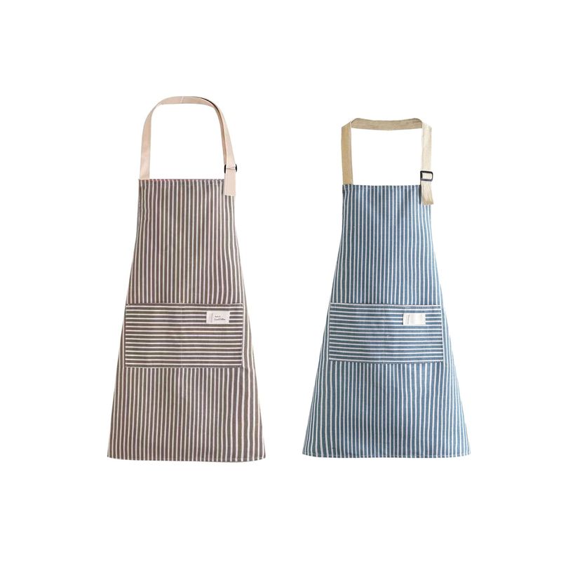 ATURE - Pack De 2 Delantales De Algodón Y Lino Cocina Barbero Pintor