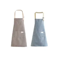 ATURE - Pack De 2 Delantales De Algodón Y Lino Cocina Barbero Pintor