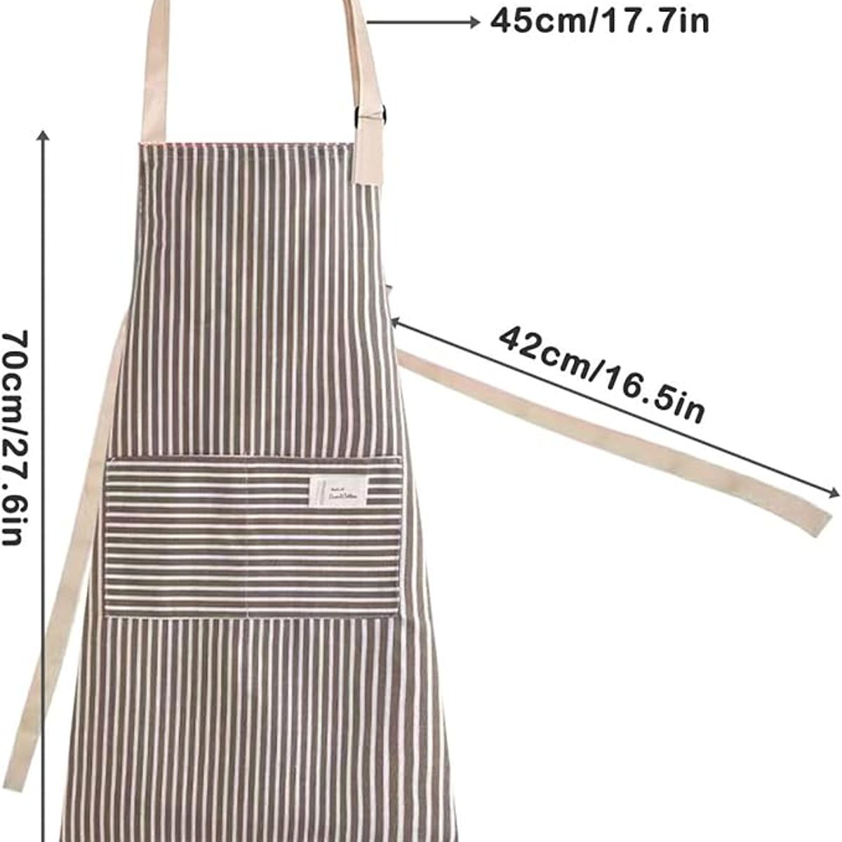 ATURE - Pack De 2 Delantales De Algodón Y Lino Cocina Barbero Pintor
