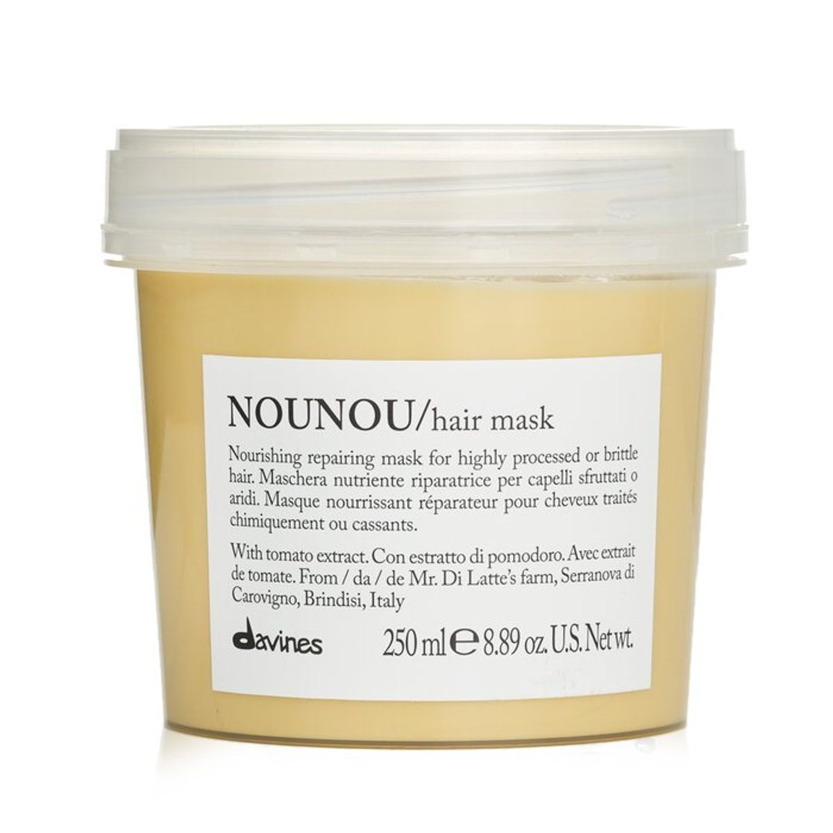 DAVINES - Mascarilla Capilar Nounou (cabello procesado/quebradizo) 250ml – Davines
