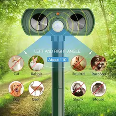GENERICO - Repelente De Animales Solar Ahuyentador Jardín Ultrasónic