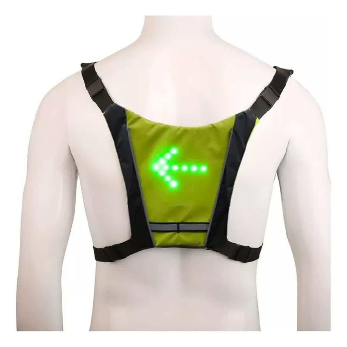 MOVI - CHALECO CON SEÑALIZADOR LED PARA BICICLETA SCOTTER