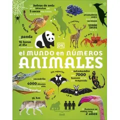 EDITORIAL DK - Libro El mundo en números. Animales - Autores Dk