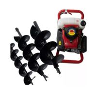 Barreno Ahoyador Profesional 85cc 4 Tiempos + 3 Brocas + Extensión