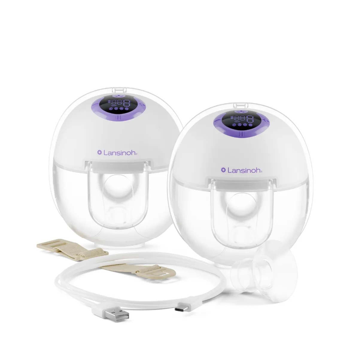 LANSINOH - Extractor eléctrico portátil Lansinoh DiscreetDuo