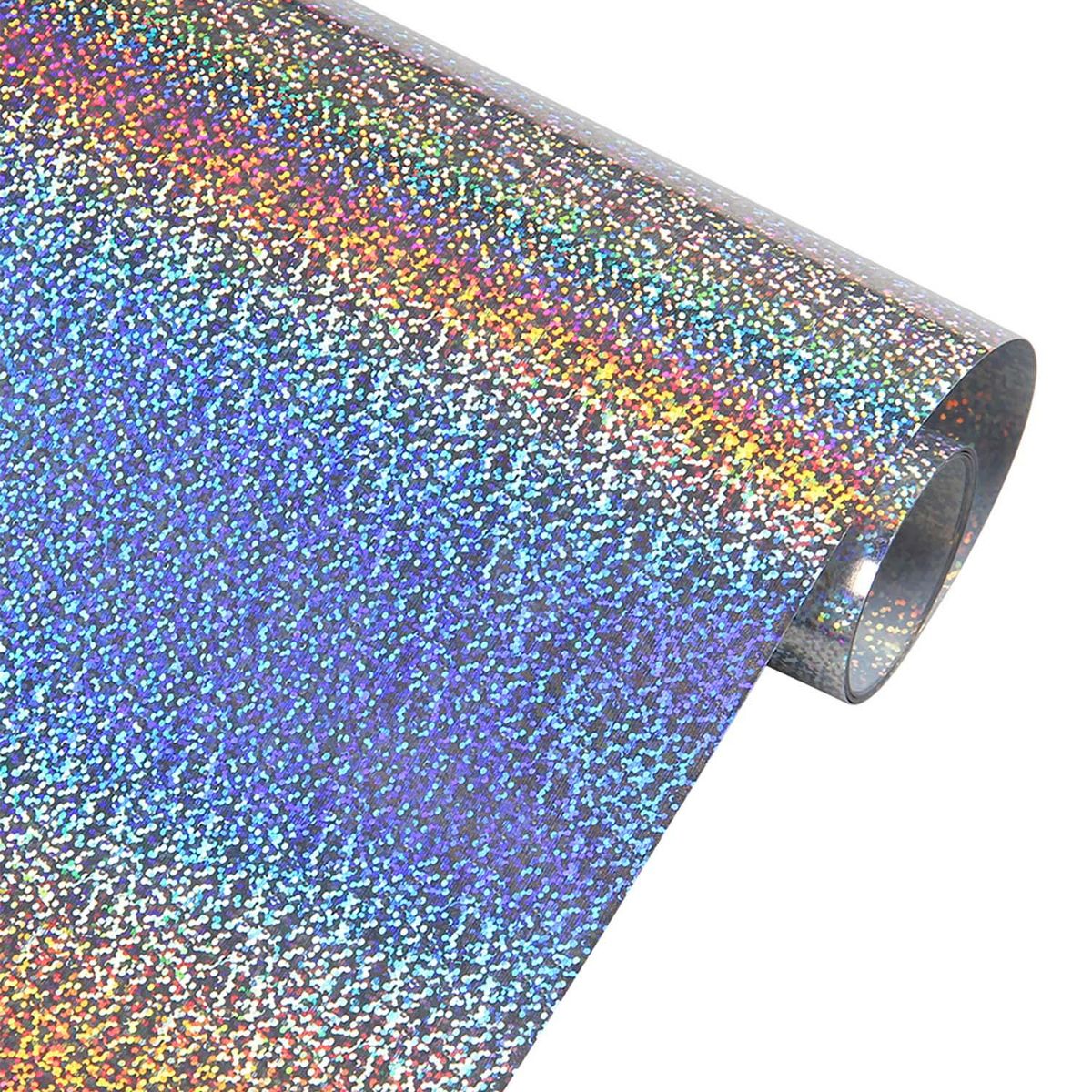 CURSOR - Vinilo Holografico Textil Diseños 50 Cm X 1 Metro Cursor - Plateado
