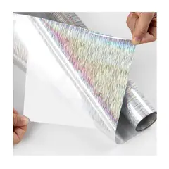 CURSOR - Vinilo Holografico Textil Diseños 50 Cm X 1 Metro - Blanco
