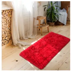 GENERICO - Set 2 Funda Cojines Peludos + 2 Bajadas De Cama 50x80cm
