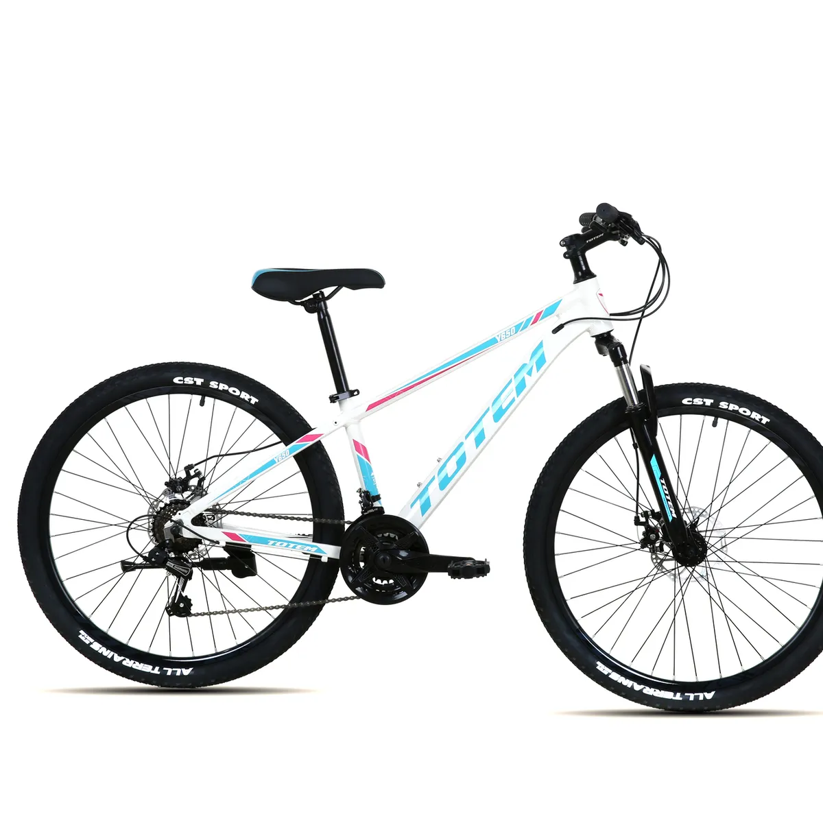 TOTEM - BICICLETA TOTEM MTB ARO 26 MODELO Y650 BLANCO CELESTE