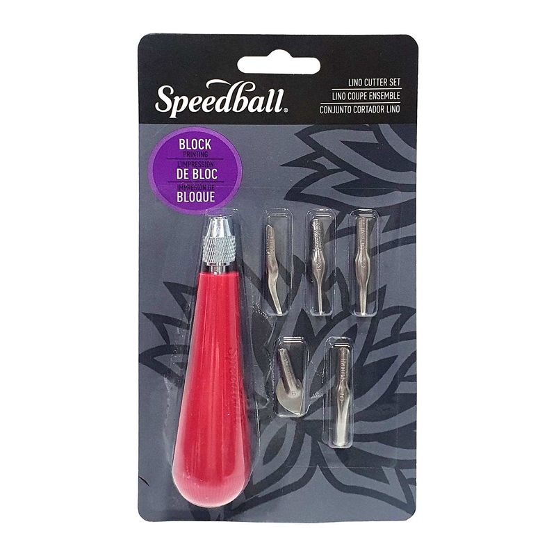SPEEDBALL - Set #1 De 5 Gubias Para Linóleos Speedball En Blister