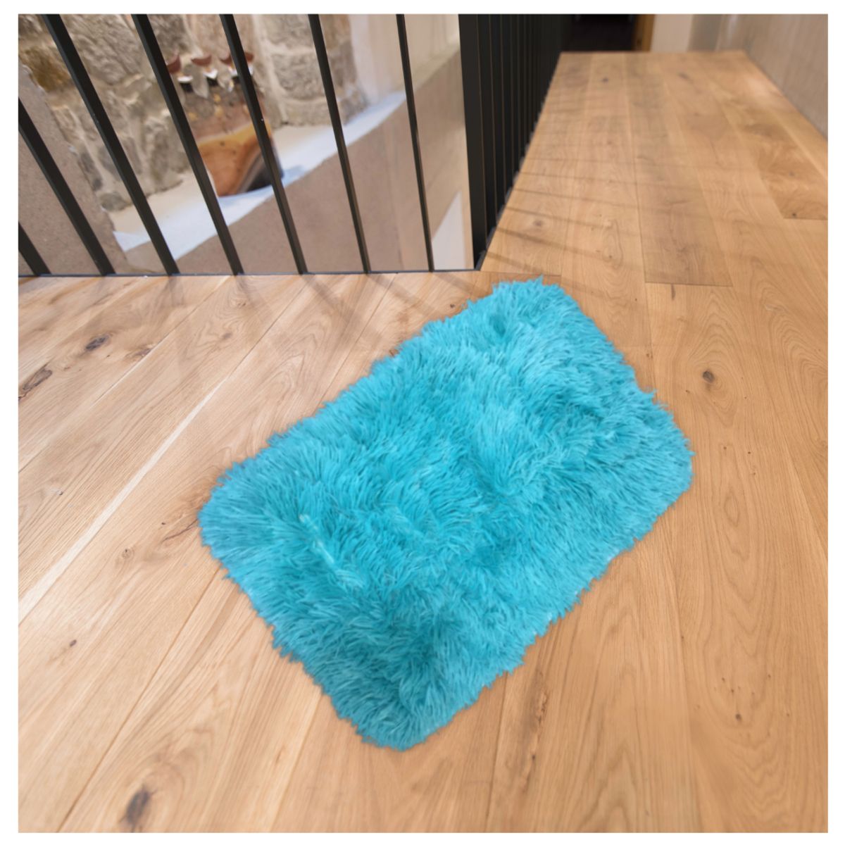 GENERICO - Set 2 Funda Cojines Peludos + 2 Bajadas De Cama 50x80cm