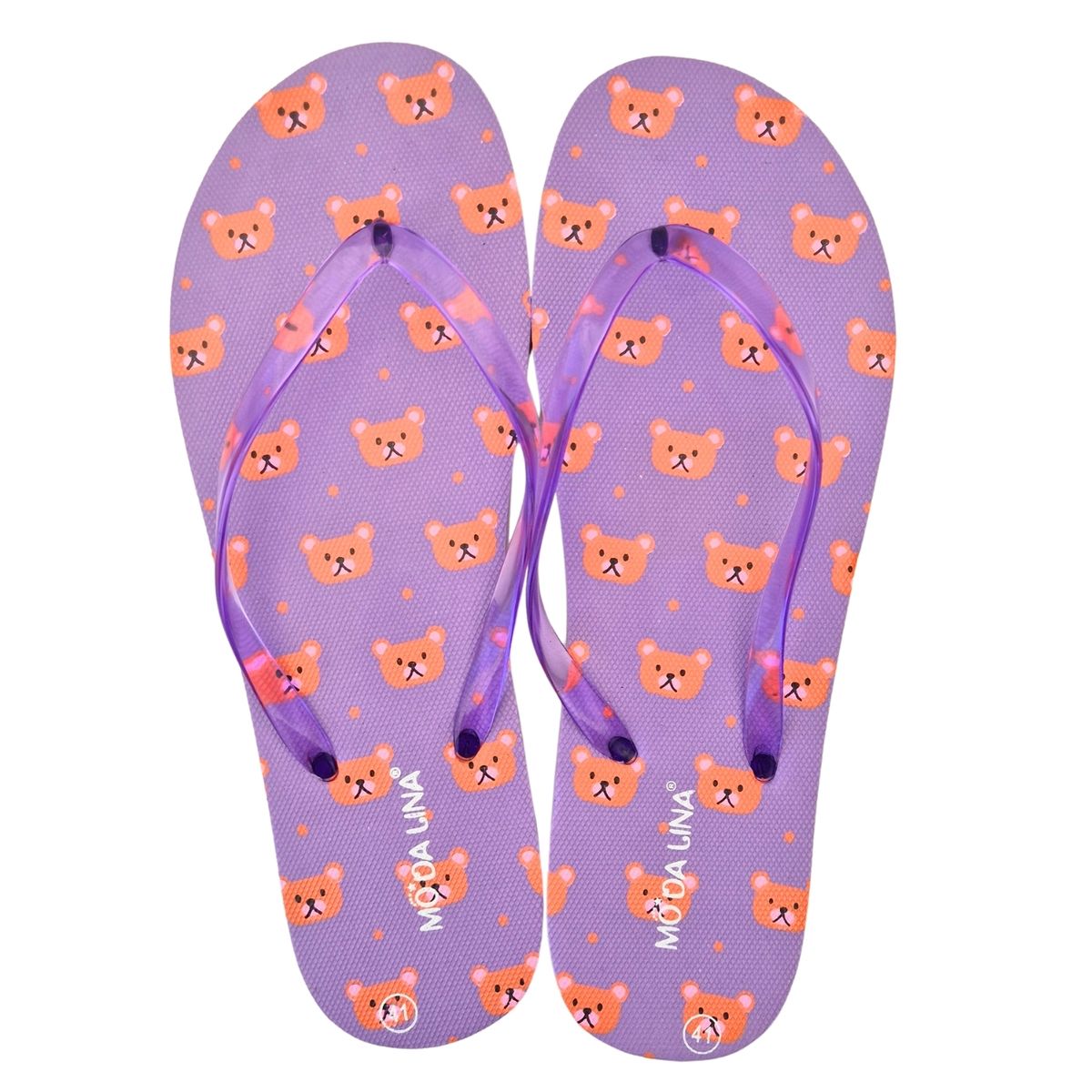 LIKE SHOP - Pack 2 Pares Hawaianas Mujer Chalas Sandalias Suela Goma 5354