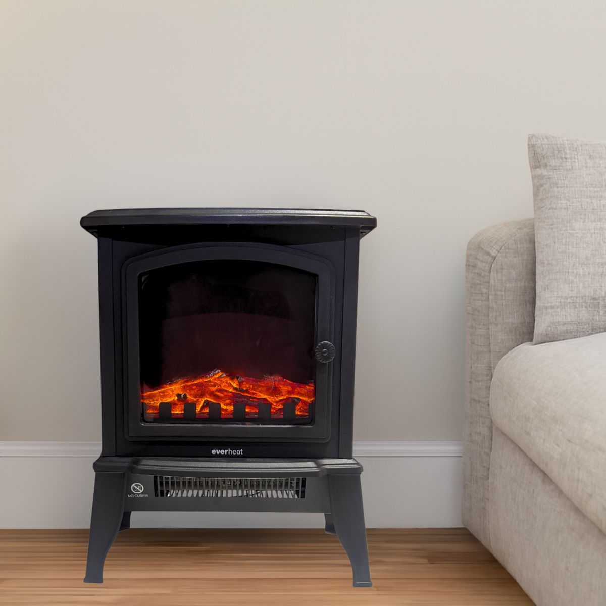 EVERHEAT - Chimenea Eléctrica Calefactor 2 Potencias Everheat Kiosclub