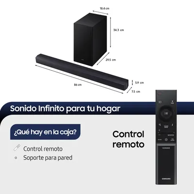 Imagen 2 del producto B-Series Soundbar HW-B650F 3.1 Subwoofer (2025)