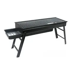 GENERICO - Parrillera Portátil Y Plegable Asados Grill Bbq Color Negro