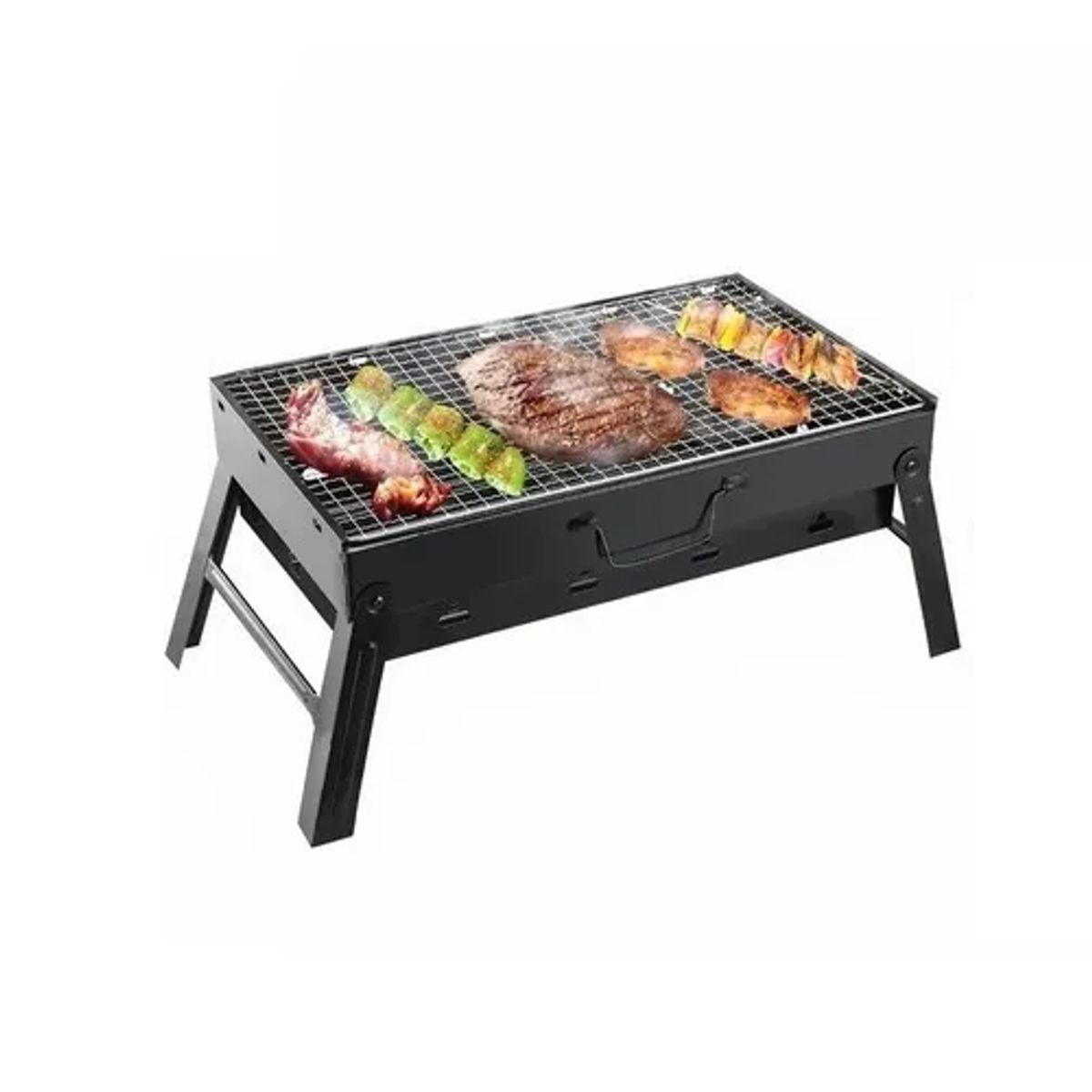 GENERICO - Asador Parrilla Carbón Portátil Plegable De Viaje Camping