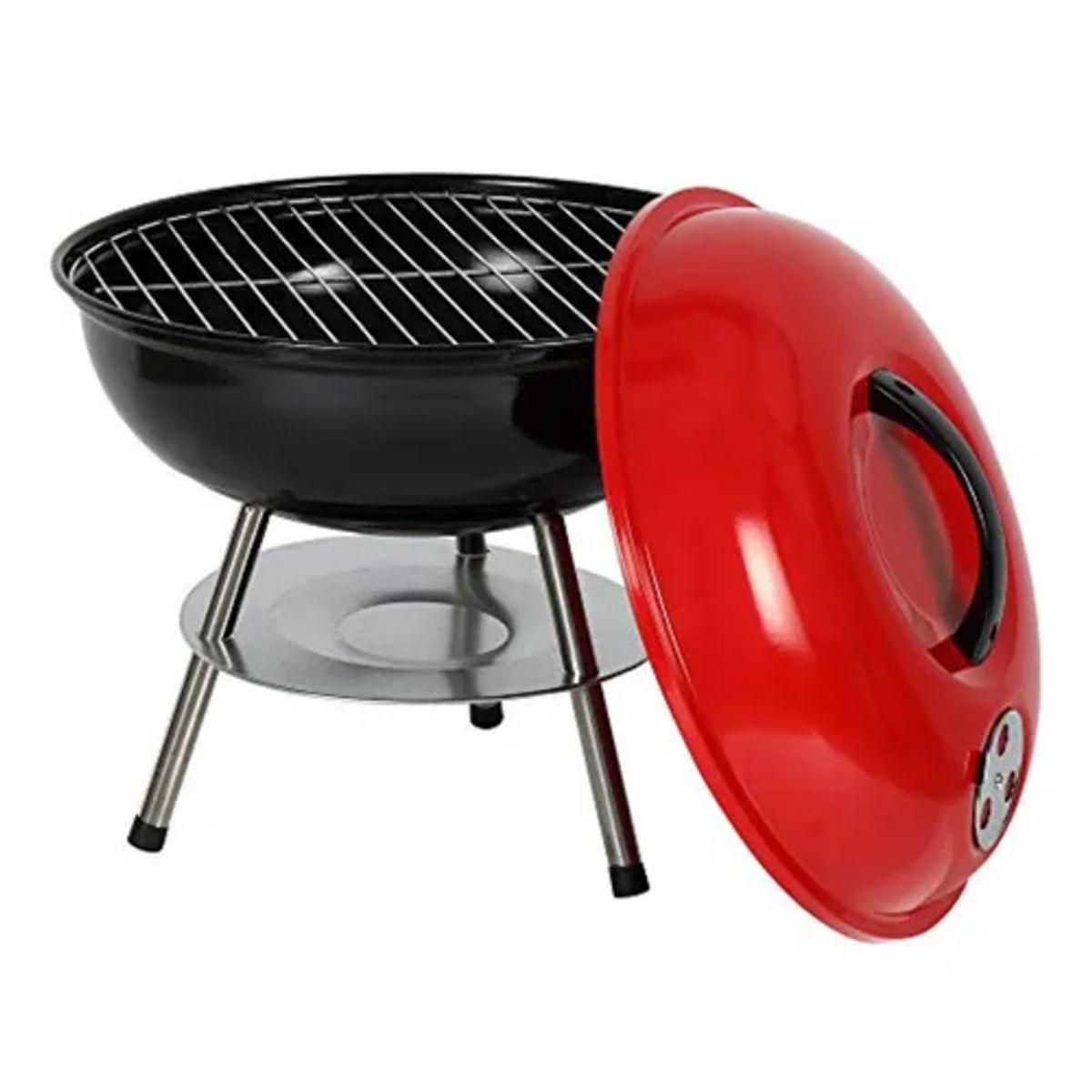 GENERICO - Parrillera Portátil A Carbón Ergonómica Acero Inoxidable