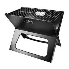 GENERICO - Barbacoa Portátil Plegable - Doble Capa Segura Para Jardín