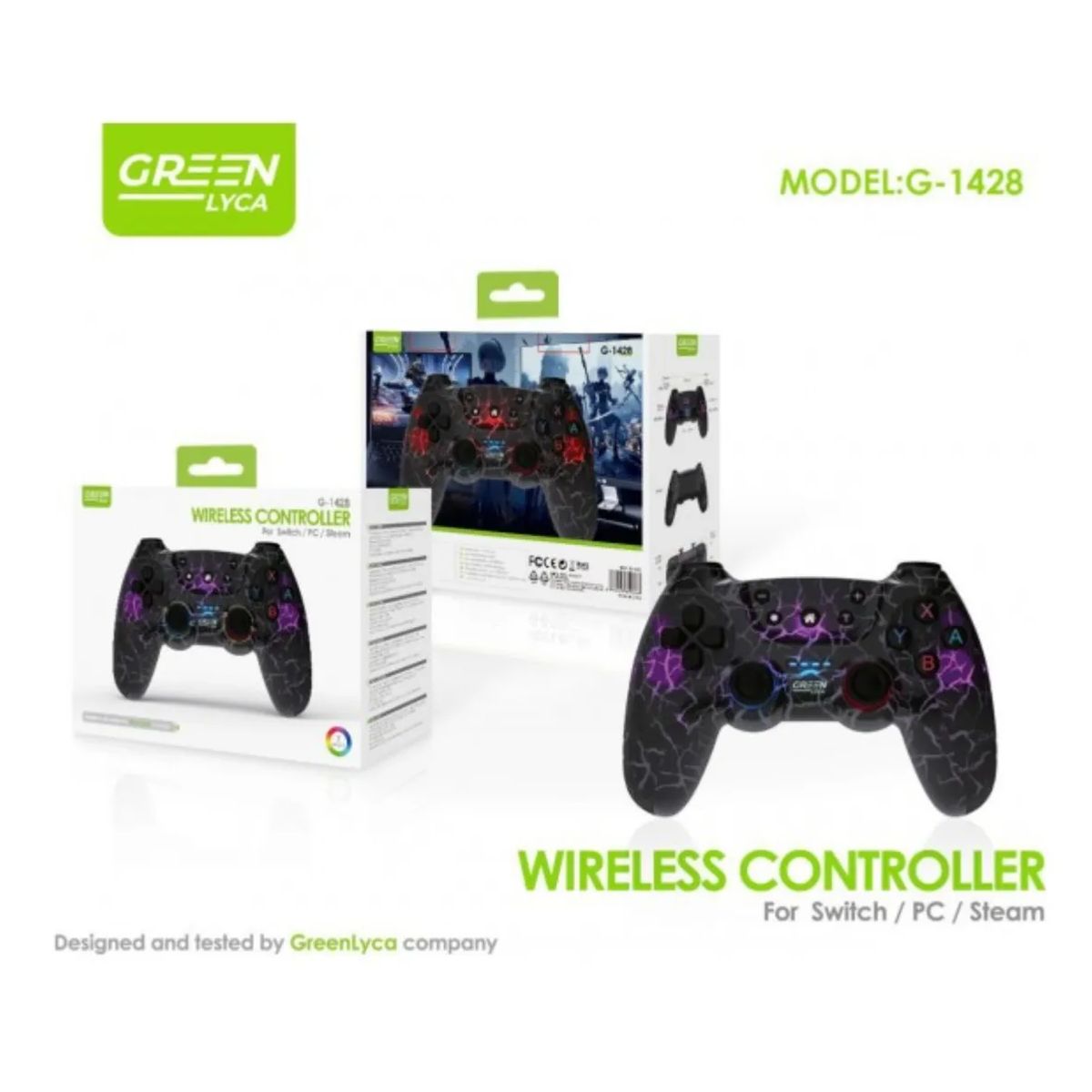 CARIBEE - Control Gamepad Inalámbrico Compatible Nintendo Switch 2