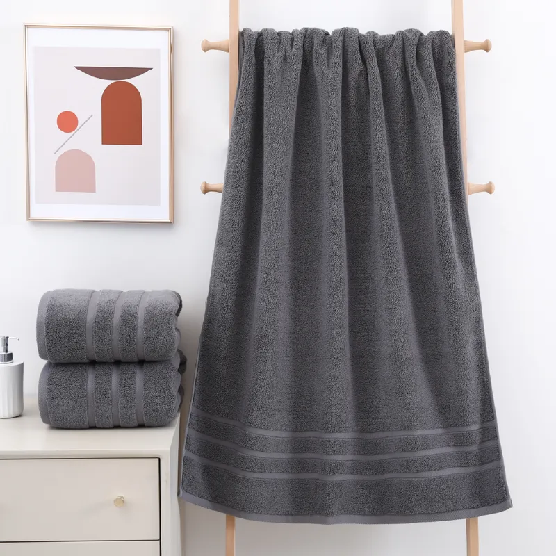 BLAIR HOME - Set 2 Toallas Ducha 76 x 137 cm Algodón Gris Blair Home