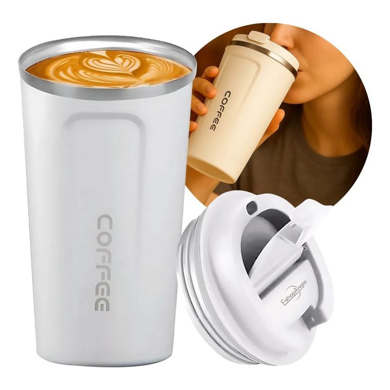 GENERICO - Termo Mug Café 380ml Acero Inoxidable Portátil Térmico