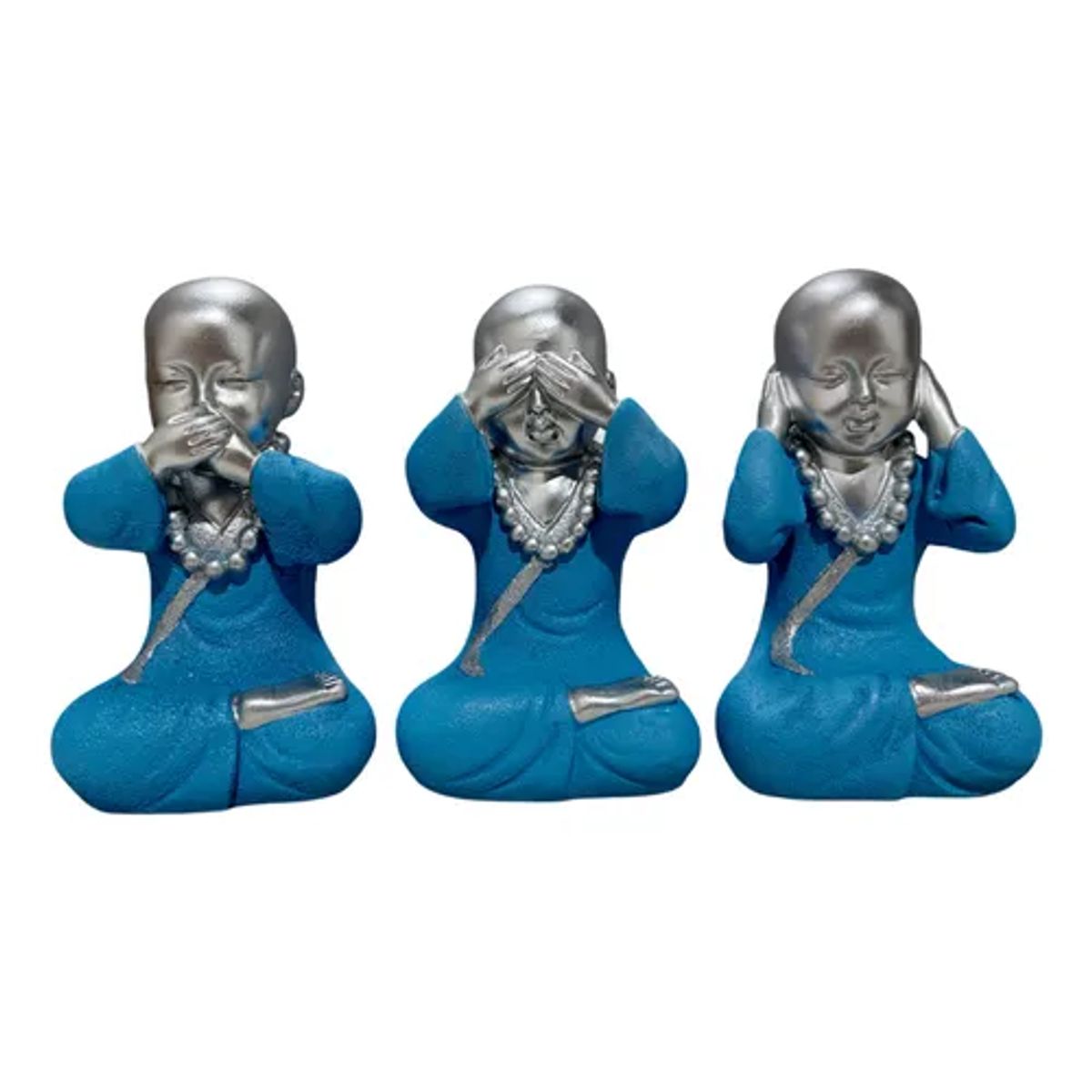 GENERICO - Set Figura Buda Ciego S M Blco Grande  Ambienteyaromas