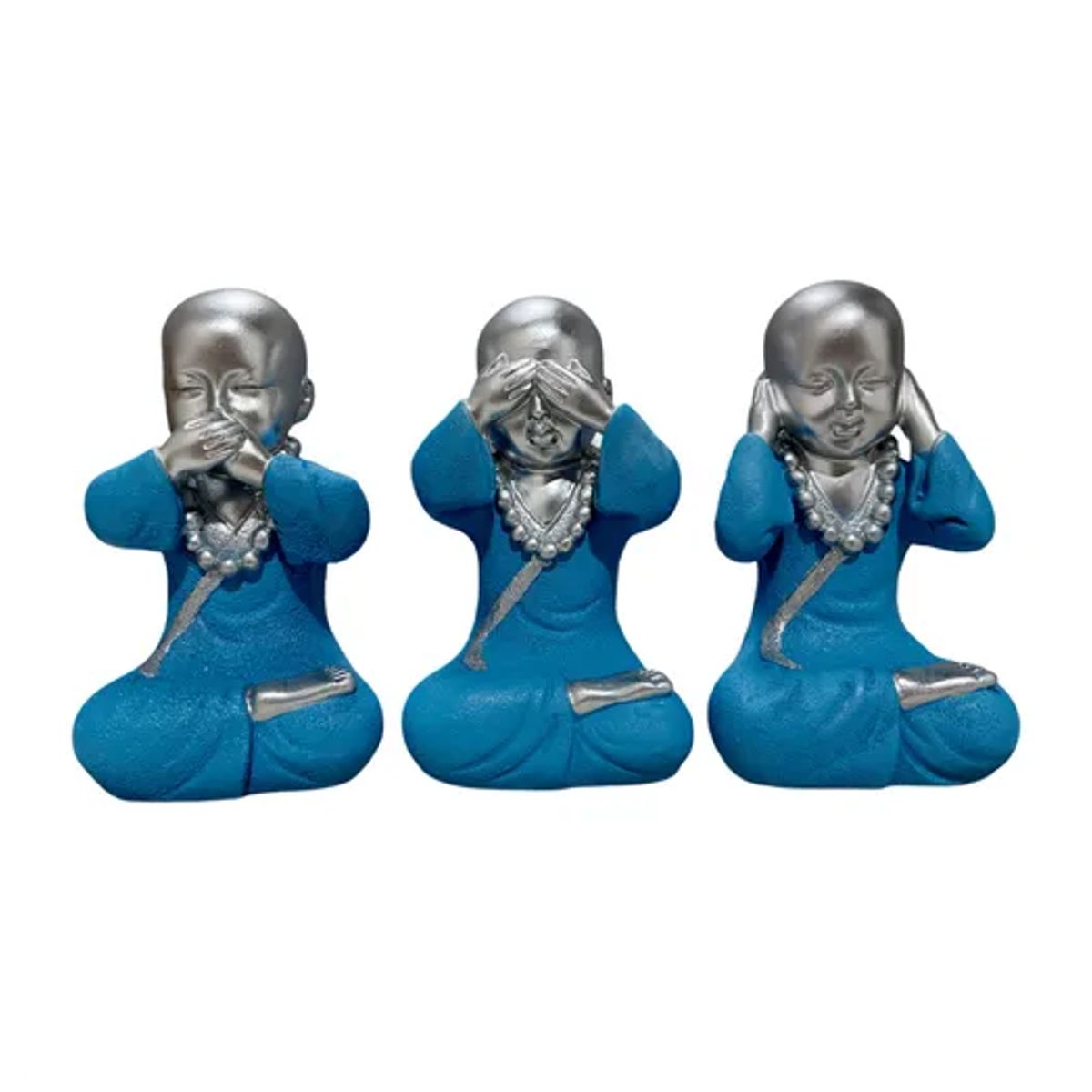 GENERICO - Set Figura Buda Ciego S M Blco Grande  Ambienteyaromas