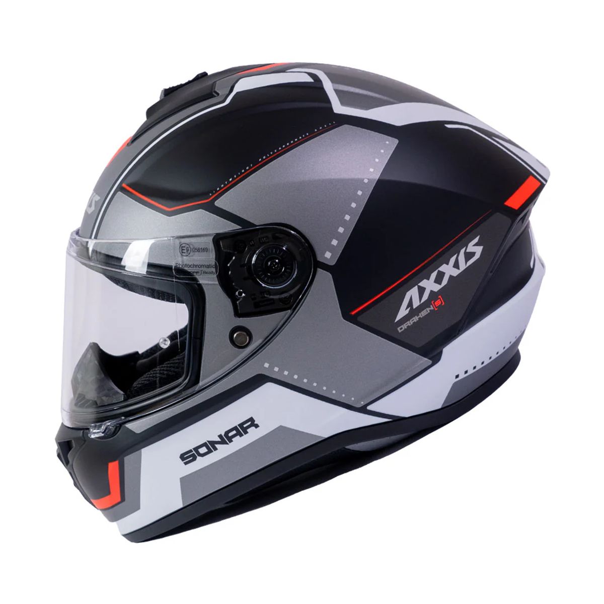 AXXIS - Casco Axxis Draken S Sonar Rojo Fluor Mate
