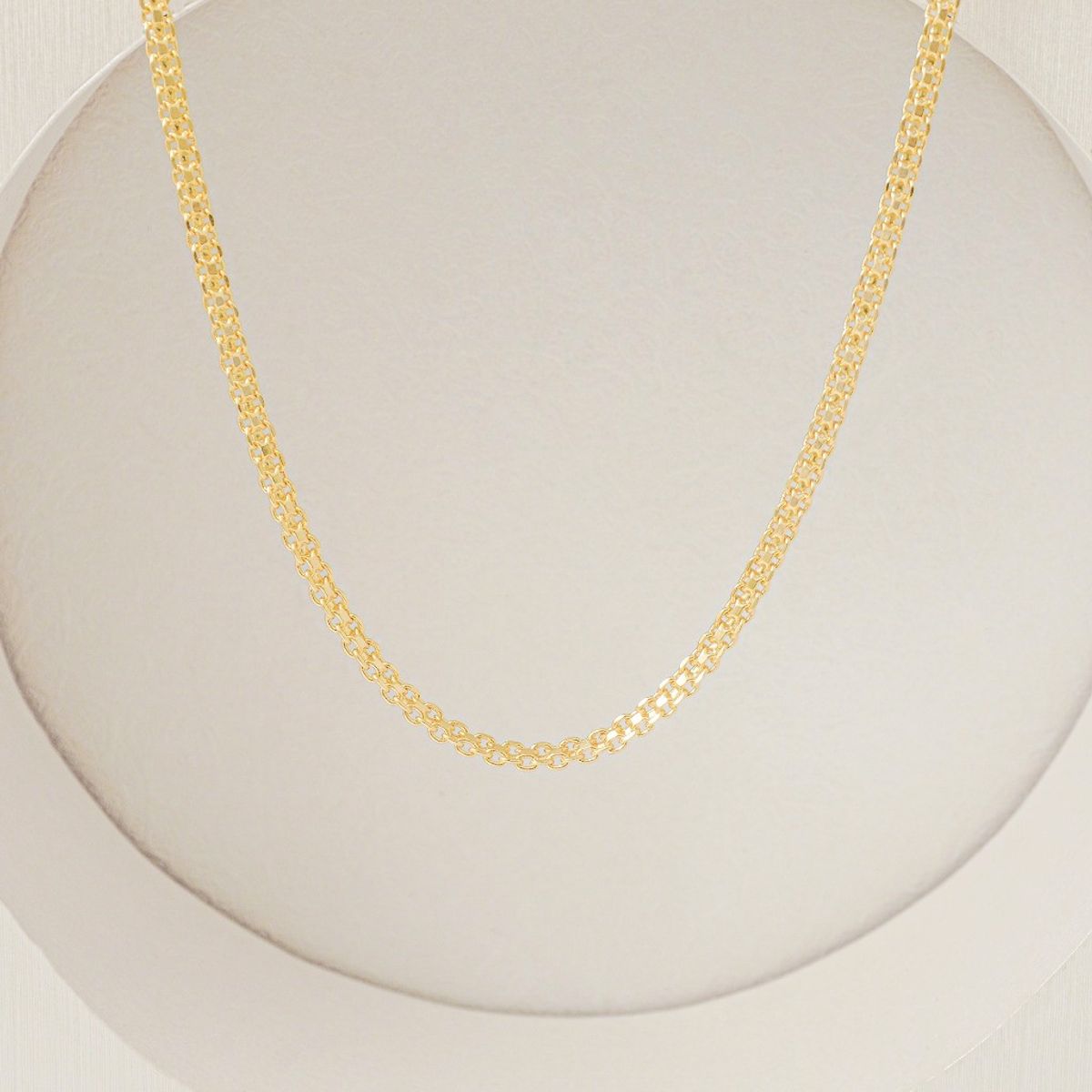 GENERICO - cadena tejido chino oro laminado 18k