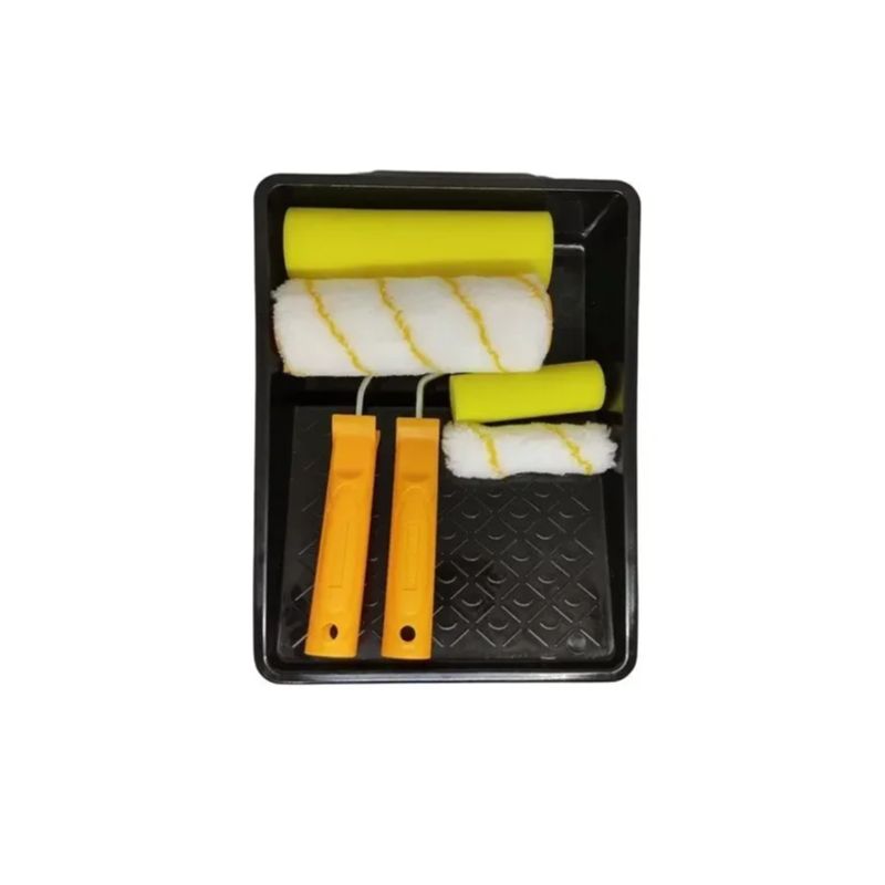 GENERICO - Set De Juego De Rodillos Para Pintar Rodillos + Bandeja