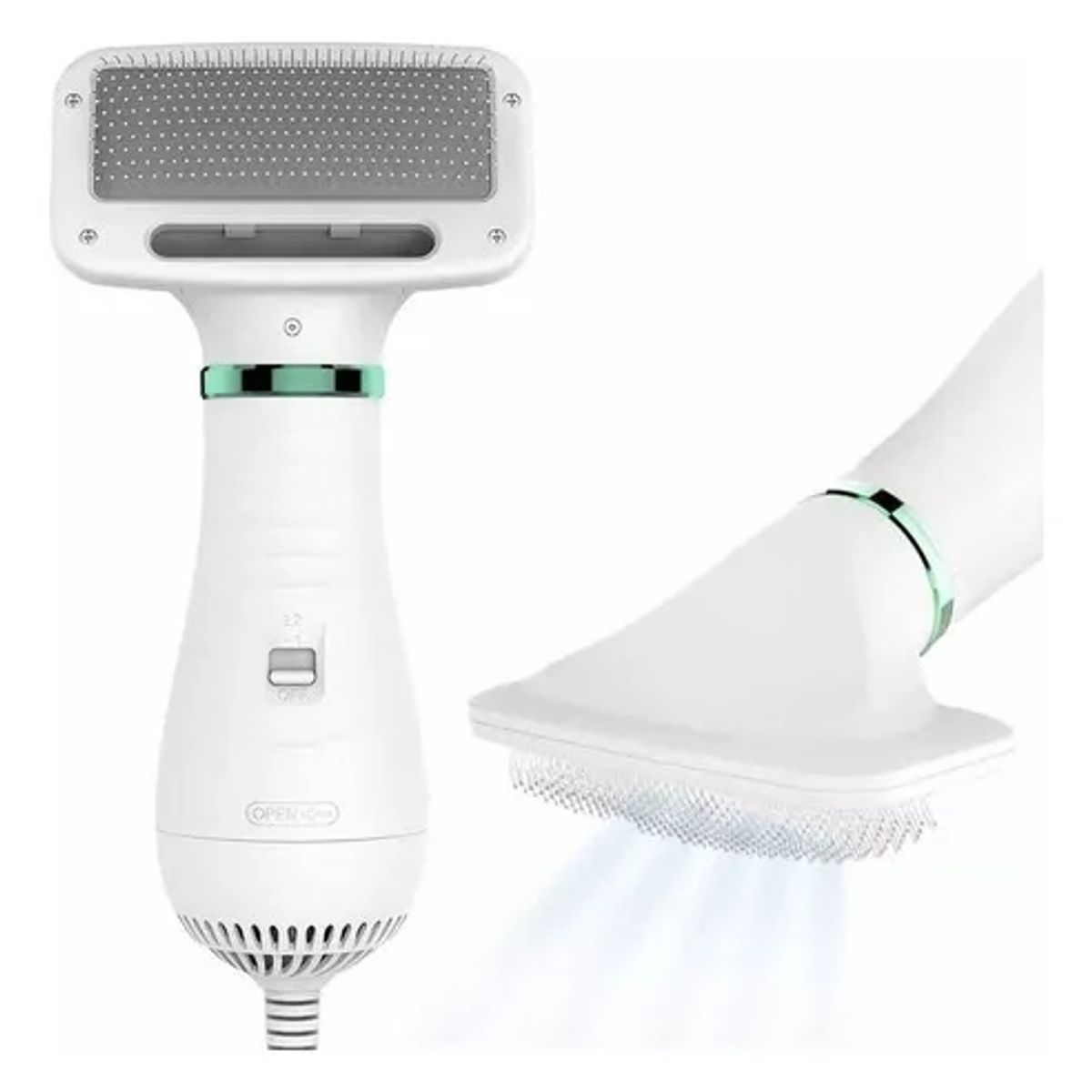 GENERICO - Secador Cepillo para Mascotas 2 en 1 - Pet Grooming Dryer con 2 Niveles de Calor