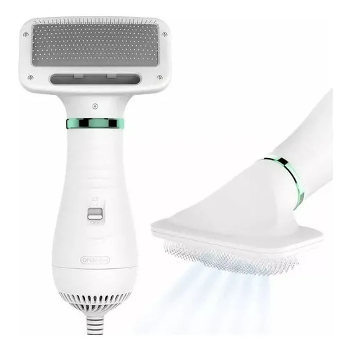 GENERICO - Secador Cepillo para Mascotas 2 en 1 - Pet Grooming Dryer con 2 Niveles de Calor