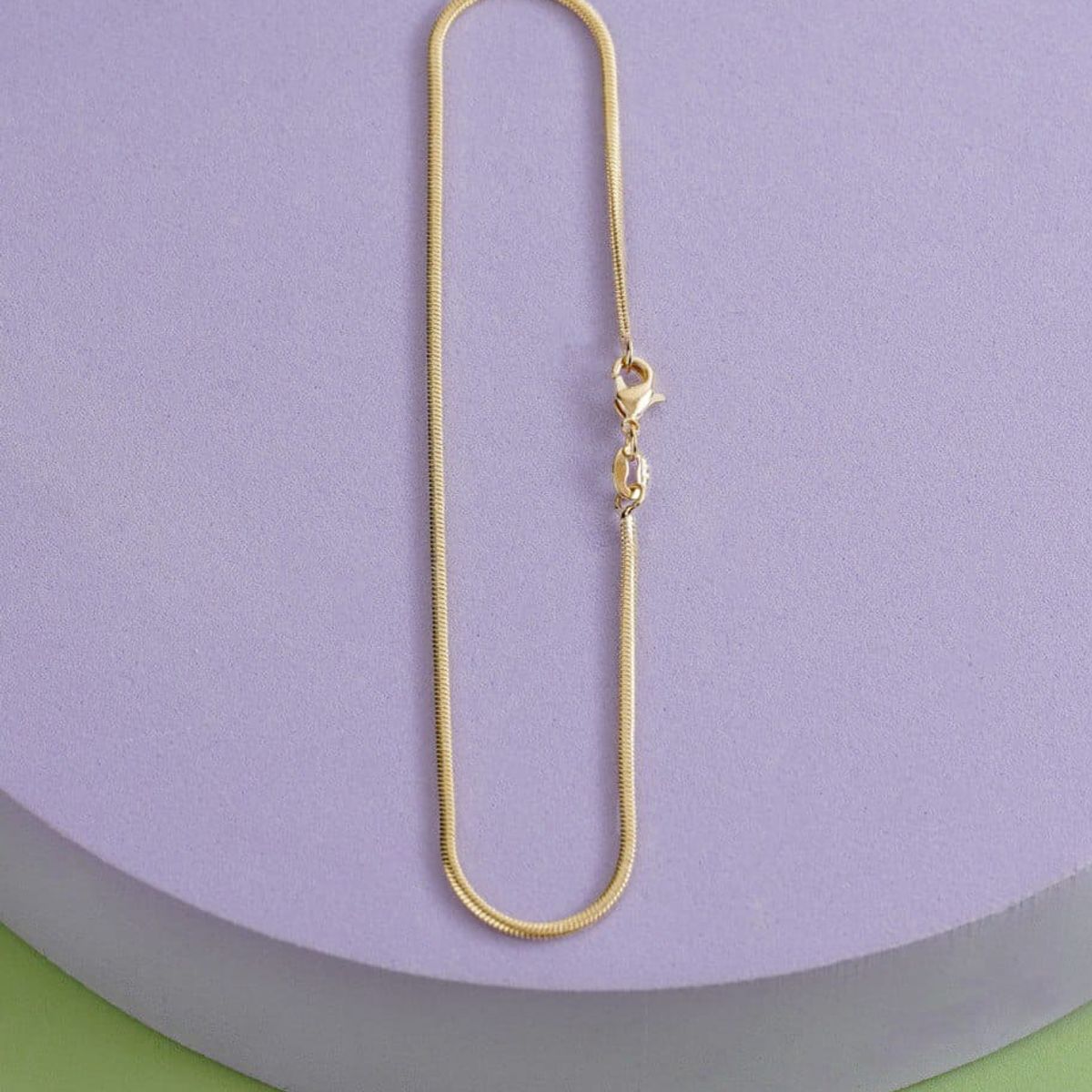 GENERICO - Tobillera piel de serpiente oro laminado 18k
