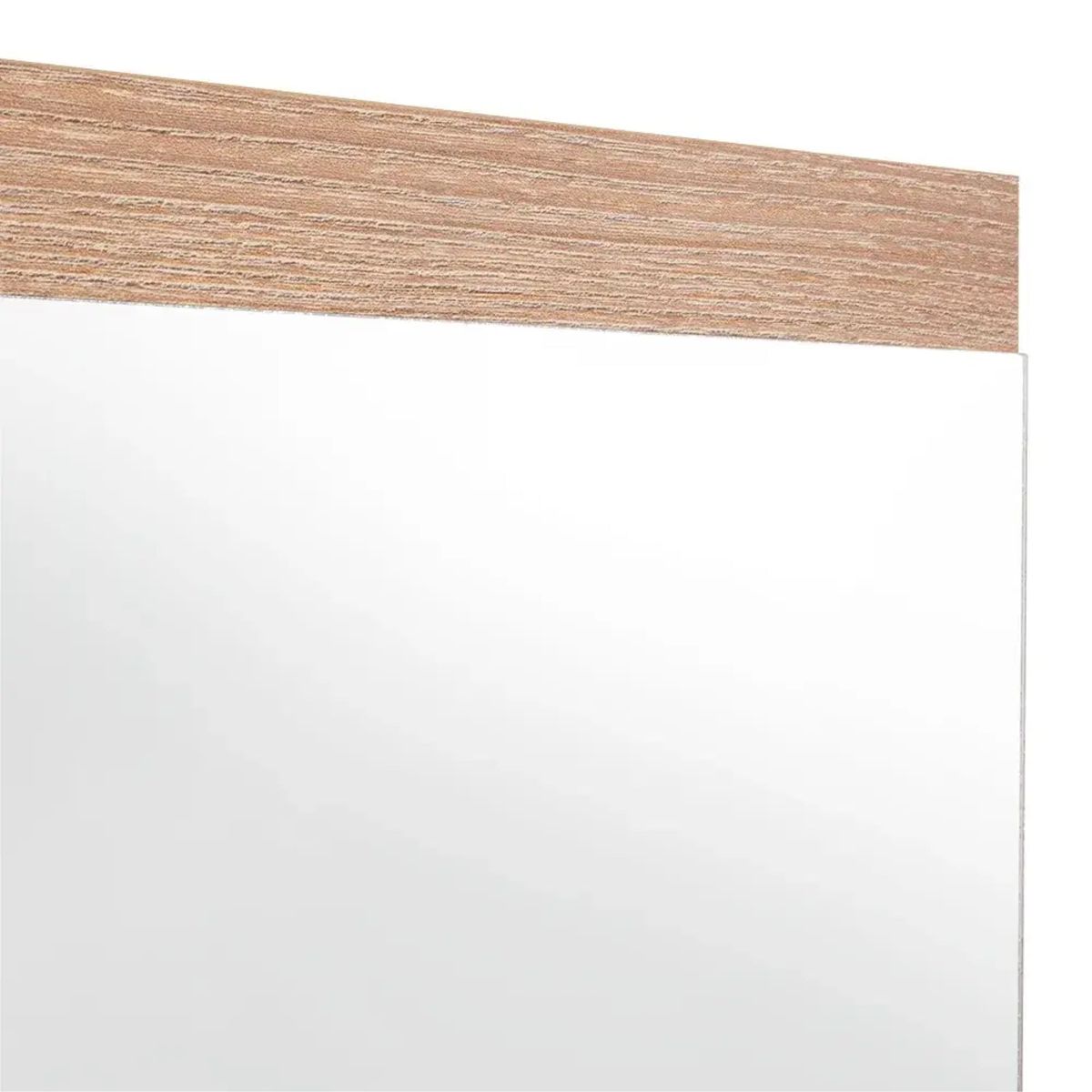 FMFURNITURE - Botiquin 50x50x115 Cm Con Espejo Café Claro