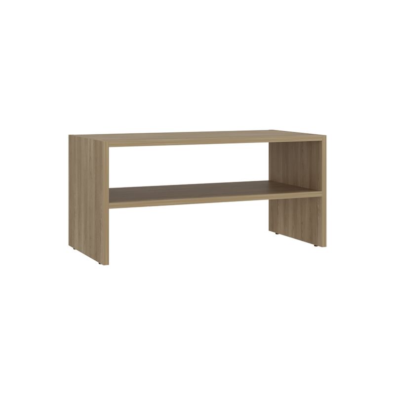 FMFURNITURE - Zapatero Apilable 349x72x341 Cm Café Claro