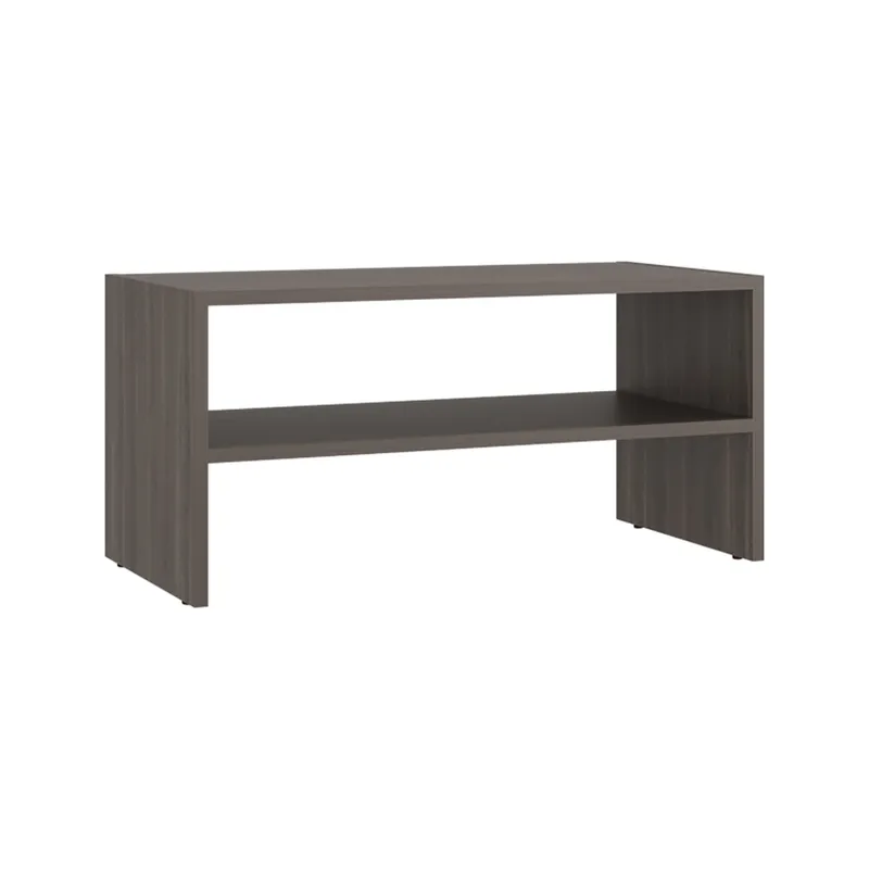 FMFURNITURE - Zapatero Apilable 349x72x341 Cm Café Oscuro