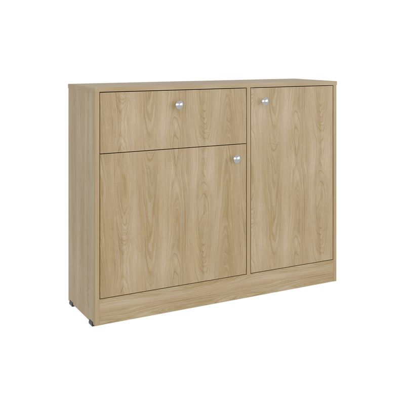FMFURNITURE - Comoda 2 Puertas 80x100x302 Cm Café Claro