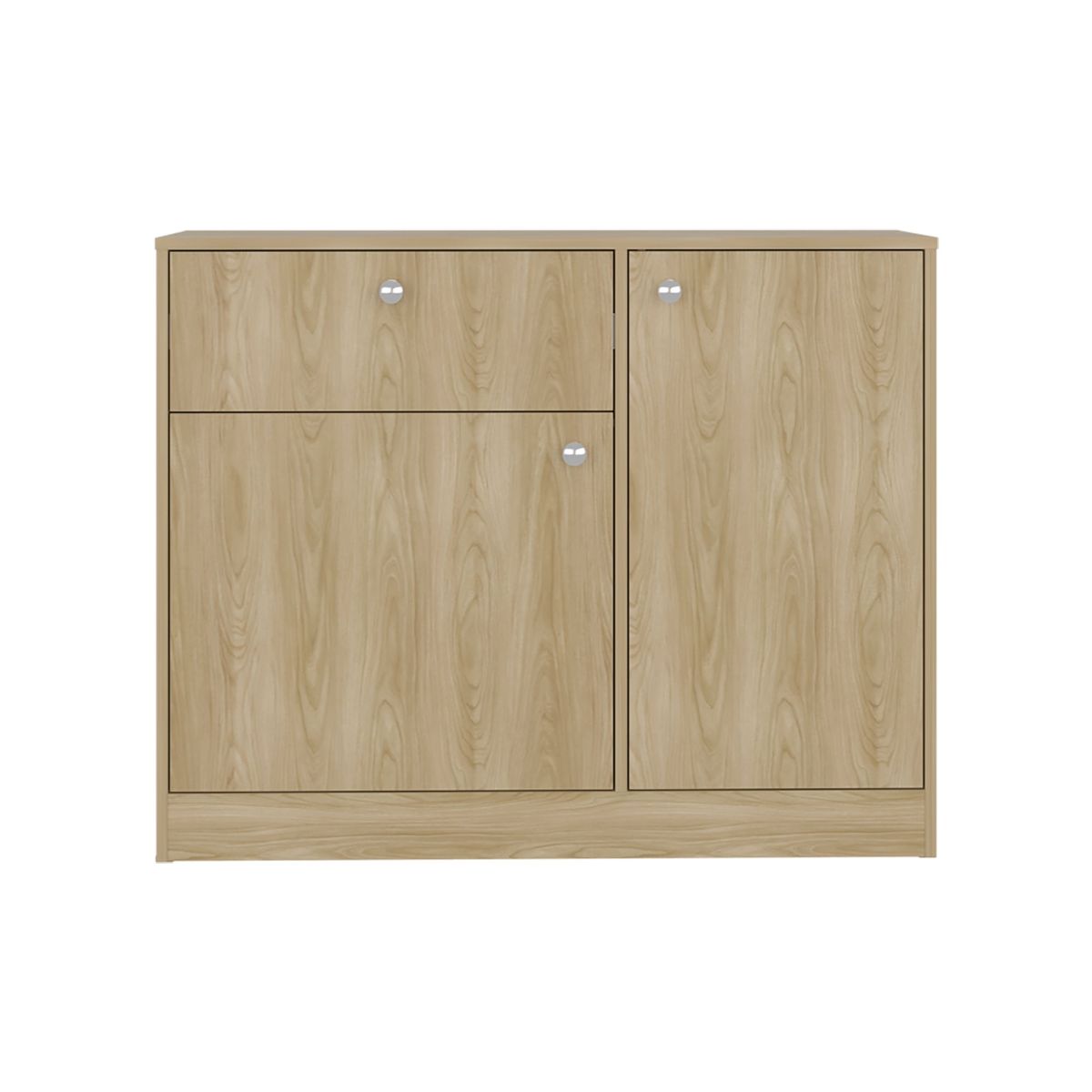 FMFURNITURE - Comoda 2 Puertas 80x100x302 Cm Café Claro